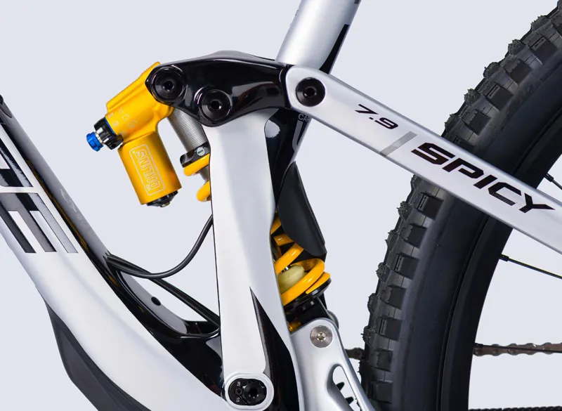 2021 Lapierre Spicy CF 7.9 Enduro Mountain Bike in Silver-6